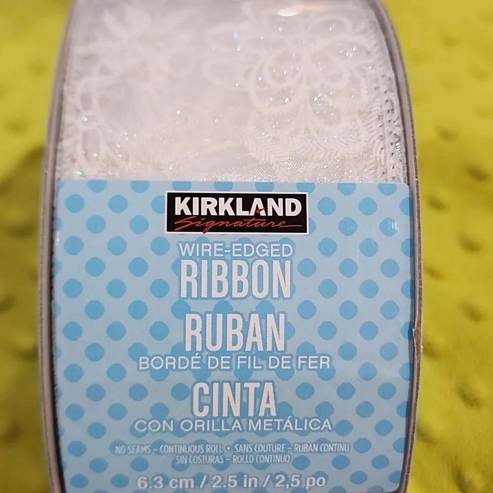 3 Rolls Kirkland/Member's Mark Wire-Edged Ribbon, 150 yds total